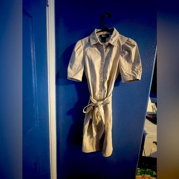 Dkny | Dresses | Dkny Leather Dress | Poshmark